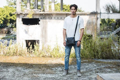 Cool Leather Black Mens Messenger Bags Vintage Shoulder Bags  for Men - imessengerbags