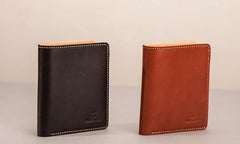 Leather Men Small Wallet Bifold Vintage Wallet for Men - imessengerbags