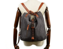 Mens Waxed Canvas Leather Tote Bag Canvas Handbag Canvas Shoulder Bag for Men - imessengerbags