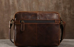 Handmade Leather Mens Cool Shoulder Bag Messenger Bag Chest Bag Bike Bag Cycling Bag for men - imessengerbags