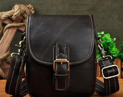 Cool Mens Leather Side Bag Belt Pouch Holster Belt Case Waist Pouch for Men
