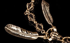 Brass biker trucker Tibetan Keychain wallet Chain for chain wallet biker wallet trucker wallet - imessengerbags
