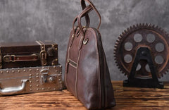 Genuine Leather Mens Cool Messenger Bag Briefcase Work Bag Business Bag for men
