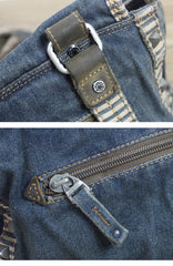 Denim Side Bags Womens Blue Denim Messenger Bag Vintage Denim Shoulder Bags For Women