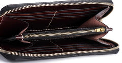 Handmade Leather Buddha&Demon Mens Chain Biker Wallet Cool Leather Wallet With Chain Wallets for Men - imessengerbags