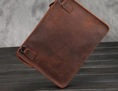 Vintage Small Leather Mens Messenger Bag Clutch Wristlet Shoulder Bag for Men