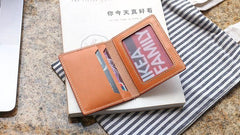 Leather Mens Card Wallets Small Wallet Slim Wallet Front Pocket Wallet for Men - imessengerbags