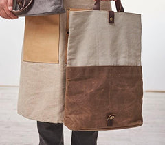 Mens Canvas Cool Side Bag Messenger Bag Canvas Handbag Canvas Tote for Men