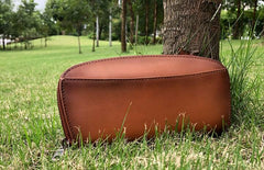 Vintage Leather Long Wallets for Men Zipper Long Wallet - imessengerbags