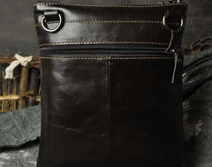 Mens Leather Small Side Bag Messenger Bag Courier bag for Men - imessengerbags