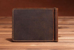Handmade Genuine Leather Wallet billfold Leather Wallet Slim Bifold Wallet Bag For Mens - imessengerbags