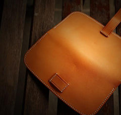 Handmade Leather Men Slim Cool Leather Wallet Long Phone Clutch Wallets for Men - imessengerbags