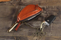 Genuine Leather Mens Cool Key Wallet Car Key Change Coin Holder Car Key Case for Men - imessengerbags