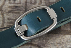 Genuine Leather Punk Rock Biker Trucker Mens Belt Men Black Coffee Belt for Men - imessengerbags