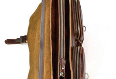 VINTAGE LEATHER MENS Large BRIEFCASEs BUSINESS BRIEFCASE Cool SHOULDER BAG HANDBAGS FOR MEN - imessengerbags
