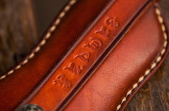 Handmade Leather Mens Cool Car Key Wallet Coin Wallet Pouch Car KeyChain for Men - imessengerbags