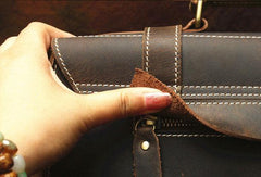 Vintage Leather Messenger Bag Briefcase Handbag Cool Shoulder Bag For Men
