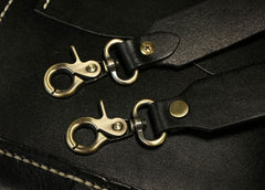 Handmade Leather Mens Cool Messenger Bag Sling Bag Chest Bag Bike Bag Cycling Bag for men - imessengerbags