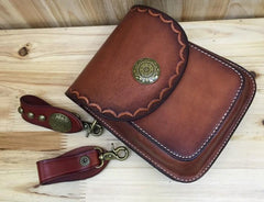 Leather Belt Pouch Mens Small Cases Waist Bag Hip Pack Belt Bag Fanny Pack Bumbag for Men
