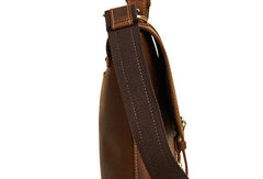 Vintage Mens Leather Briefcase Business Handbag Shoulder Bags For Men