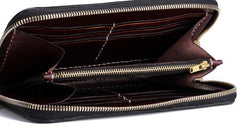 Handmade Leather Mahākāla Mens Chain Biker Wallet Cool Leather Wallet With Chain Wallets for Men