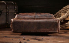 Vintage Leather Mens Cool Small Messenger Bag Cool Shoulder Bag For Men - imessengerbags