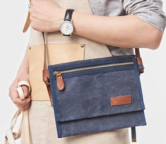 Mens Canvas Slim Cool Messenger Bag Side Bag Canvas Shoulder Bag for Men