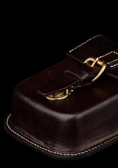 Leather Belt Pouch Mens Small Cases Waist Bag Hip Pack Belt Bag Fanny Pack Bumbag for Men - imessengerbags