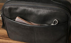 Genuine Leather Mens Cool Messenger Bag Briefcase Work Bag Business Bag for men - imessengerbags