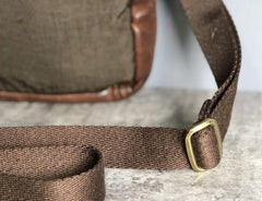 Genuine Leather Mens Cool Chest Bag Sling Bag Crossbody Bag Travel Bag Hiking Bag for men - imessengerbags