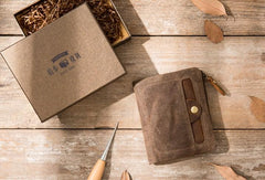 Cool Canvas Mens Small Wallet Bifold Vintage billfold Wallets for Men - imessengerbags