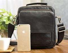 Cool Leather Mens Small Side Bag Messenger Bag Shoulder Bags for Men - imessengerbags