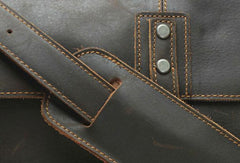 Black Cool Leather Messenger Bag Handbag Shoulder Bag For Men - imessengerbags
