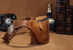 Cool Mens Leather Belt Bag Fanny Pack Waist Bags For Men