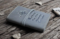 Handmade Leather Mens Cool Short Wallet Passport Card Holder Small Card Slim Wallets for Men - imessengerbags