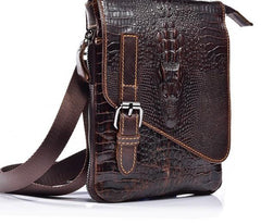 Cool Mens Leather Small Side Bag Belt Pouch Waist Pouch Holster Belt Case for Men