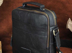 Small Leather Mens SIDE BAG COURIER BAG Messenger Bag Shoulder Bag for Men
