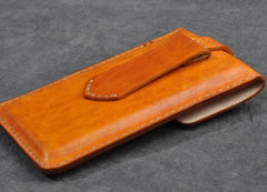 Handmade Leather Belt Pouch Mens Waist Bag Phone holsters for Men - imessengerbags