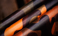 Handmade Leather Men Camouflage Cool Leather Wallet Long Phone Clutch Wallets for Men - imessengerbags