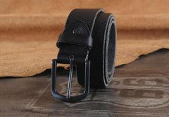 Genuine Leather Punk Rock Biker Trucker Mens Belt Men Black Coffee Belt for Men