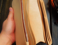 Handmade Leather Biker Wallet Mens Cool Chain Wallet Trucker Wallet with Chain
