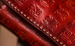 Handmade Leather Tooled Mens Cool Car Key Wallet Car Key Holder Car KeyChain for Men - imessengerbags