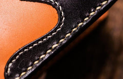 Handmade Leather Trucker Bag Mens billfold Wallet Cool Chain Wallet Biker Wallet for Men - imessengerbags