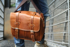 Cool Leather Mens Large Messenger Bag Shoulder Bag for men