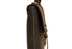 Vintage Mens Leather Briefcase Business Handbag Shoulder Bags For Men - imessengerbags