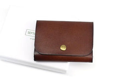 Leather Mens Front Pocket Wallet Small Wallets Card Wallet Change Wallet for Men