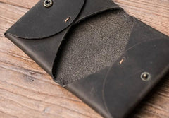 Leather Men Card Holder Wallet Change Bifold Small Wallet for Men