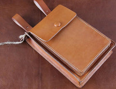 Leather Belt Pouch Mens Small Cases Waist Bag Hip Pack Belt Bag Fanny Pack Bumbag for Men - imessengerbags