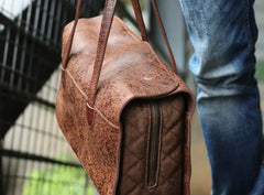 Vintage Leather Cool Mens Handbag Shoulder Bag for men