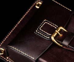 Leather Belt Pouch Mens Small Cases Waist Bag Hip Pack Belt Bag Fanny Pack Bumbag for Men - imessengerbags